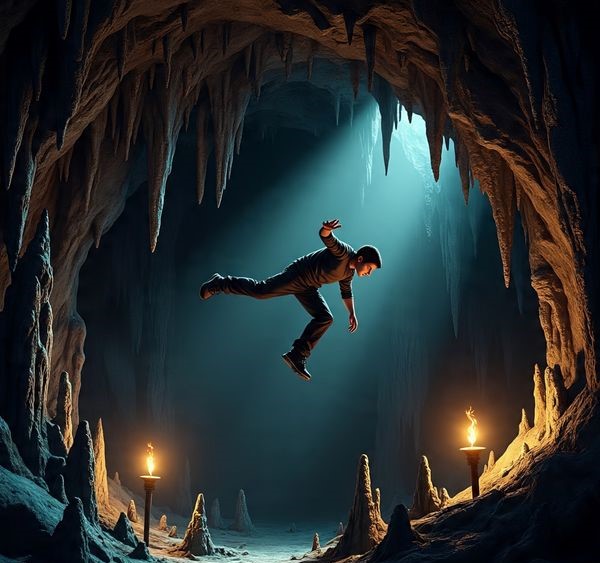 Noobik Parkour in a Cave!