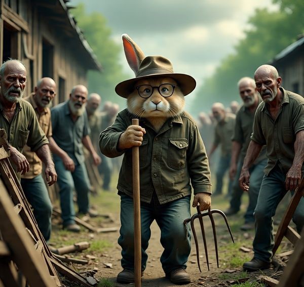Daddy Rabbit : Zombie invasion in the farm